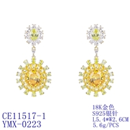 Picture of Irresistible White Cubic Zirconia Dangle Earrings As a Gift