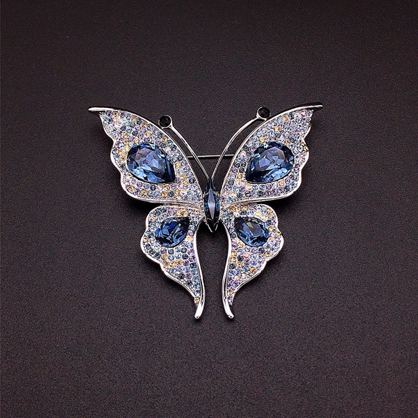 Picture of Trendy Blue Small Brooche from Certified Factory