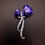 Show details for Platinum Plated Small Brooche with Worldwide Shipping