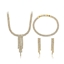 Show details for Copper or Brass White 3 Piece Jewelry Set at Great Low Price