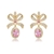 Picture of Recommended Pink Cubic Zirconia Dangle Earrings from Top Designer