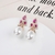 Picture of Irresistible Pink Gold Plated Dangle Earrings For Your Occasions