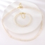 Show details for Popular Artificial Pearl White 2 Piece Jewelry Set