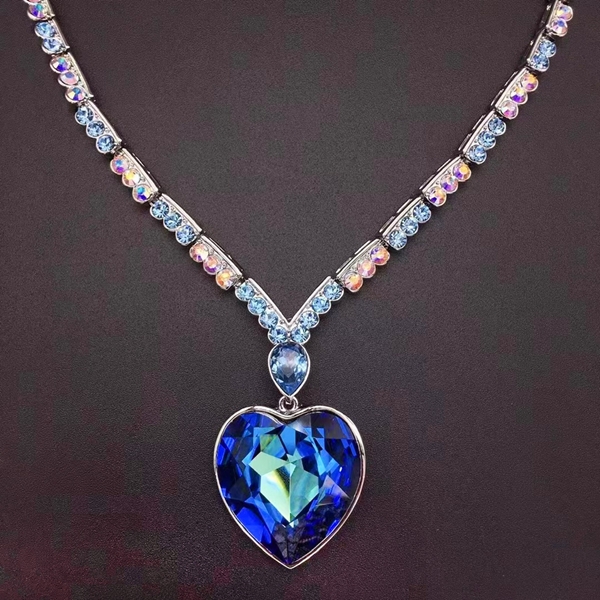 Picture of Fast Selling Blue Big Pendant Necklace from Editor Picks