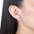 Picture of Brand New Blue Cubic Zirconia Stud Earrings with SGS/ISO Certification