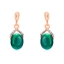 Show details for Zinc Alloy Green Dangle Earrings from Certified Factory