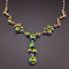 Show details for Designer Platinum Plated Big Short Chain Necklace with No-Risk Return