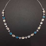 Show details for Buy Zinc Alloy Platinum Plated Short Chain Necklace with Low Cost