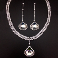 Show details for Origninal Big Swarovski Element 2 Piece Jewelry Set