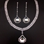 Show details for Origninal Big Swarovski Element 2 Piece Jewelry Set
