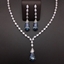 Show details for Cheap Platinum Plated Blue 2 Piece Jewelry Set for Ladies