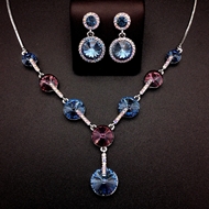 Show details for Affordable Zinc Alloy Platinum Plated 2 Piece Jewelry Set from Trust-worthy Supplier