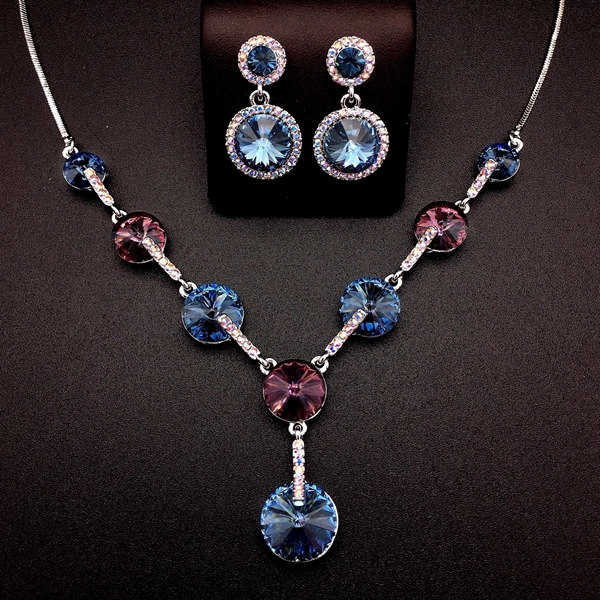 Picture of Affordable Zinc Alloy Platinum Plated 2 Piece Jewelry Set from Trust-worthy Supplier