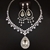 Picture of Amazing Swarovski Element Platinum Plated 2 Piece Jewelry Set