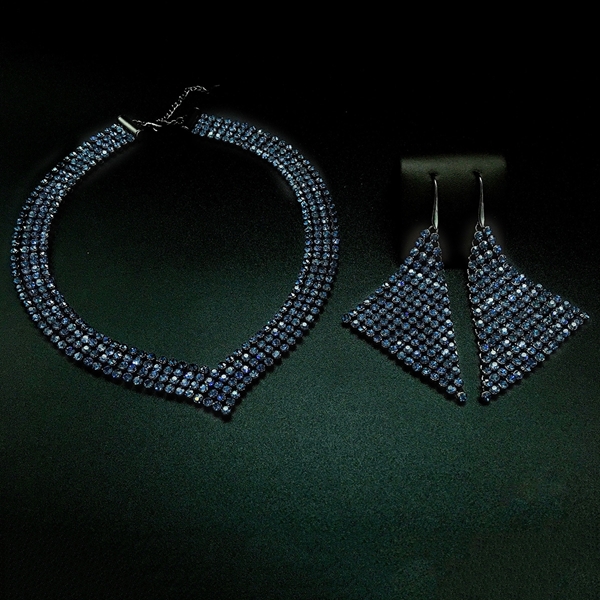 Picture of Great Swarovski Element Big 2 Piece Jewelry Set