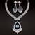 Picture of Wholesale Platinum Plated Blue 2 Piece Jewelry Set with No-Risk Return