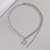 Picture of Featured Platinum Plated Delicate Short Chain Necklace with Low Cost