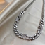 Show details for Charming White Medium Short Chain Necklace Direct from Factory