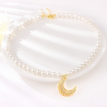 Show details for Nickel Free Gold Plated Big Short Chain Necklace with Easy Return