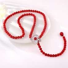 Show details for Attractive Red Classic Y Necklace For Your Occasions