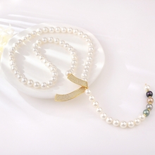 Show details for Best Selling Big Artificial Pearl Y Necklace