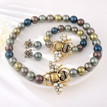 Show details for Delicate Artificial Pearl Oxide 3 Piece Jewelry Set