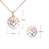Picture of Buy Rose Gold Plated White 2 Piece Jewelry Set with Wow Elements