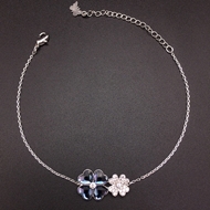 Show details for Attractive Blue Platinum Plated Fashion Bracelet with Unbeatable Quality