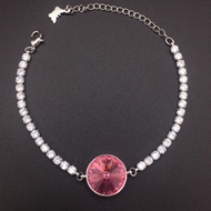 Show details for Need-Now Pink Platinum Plated Fashion Bracelet from Editor Picks