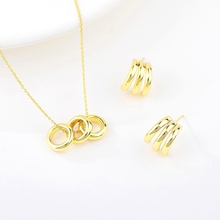 Show details for Copper or Brass Small 2 Piece Jewelry Set at Great Low Price