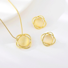 Show details for Nice Opal 16 Inch Necklace and Earring Set