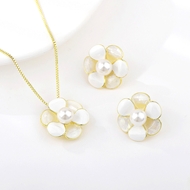 Picture of Popular Artificial Pearl Classic 2 Piece Jewelry Set