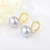Picture of Charming White Artificial Pearl Dangle Earrings As a Gift