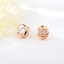 Show details for Classic White Stud Earrings of Original Design