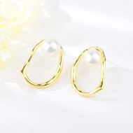 Picture of Most Popular Artificial Pearl Medium Stud Earrings
