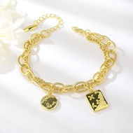 Show details for Zinc Alloy Gold Plated Fashion Bracelet in Flattering Style