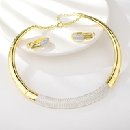 Show details for Zinc Alloy Multi-tone Plated 2 Piece Jewelry Set from Reliable Manufacturer