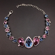 Show details for Buy Zinc Alloy Platinum Plated Fashion Bracelet with Wow Elements