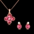 Picture of Designer Rose Gold Plated Pink 2 Piece Jewelry Set with Easy Return