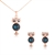 Picture of Delicate Artificial Crystal Rose Gold Plated 2 Piece Jewelry Set