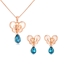 Show details for Charming Pink Artificial Crystal 2 Piece Jewelry Set As a Gift