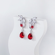 Picture of Luxury Platinum Plated Dangle Earrings with Fast Shipping