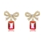 Picture of Pretty Cubic Zirconia Gold Plated Dangle Earrings
