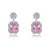 Picture of Charming Pink Big Dangle Earrings As a Gift