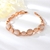 Picture of Nickel Free Rose Gold Plated Zinc Alloy Fashion Bracelet with No-Risk Refund