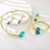 Picture of Durable Dubai Gold Plated 4 Piece Jewelry Set for Ladies