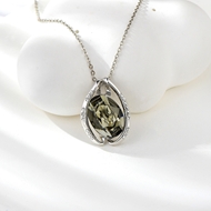 Show details for Great Swarovski Element Platinum Plated Pendant Necklace