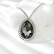 Show details for Amazing Swarovski Element Platinum Plated Pendant Necklace