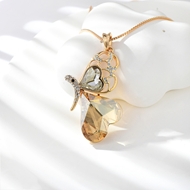 Show details for Designer Rose Gold Plated Zinc Alloy Pendant Necklace with Easy Return