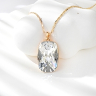 Show details for Small Rose Gold Plated Pendant Necklace with Fast Delivery